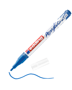 EDDING טוש אקריליק ראש עגול 1-2 מ"מ גוון gentian blue