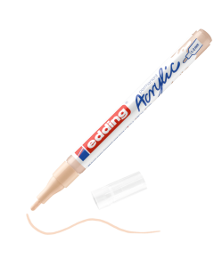 EDDING טוש אקריליק ראש עגול 1-2 מ"מ גוון warm beige