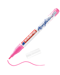EDDING טוש אקריליק ראש עגול 1-2 מ"מ גוון neon pink