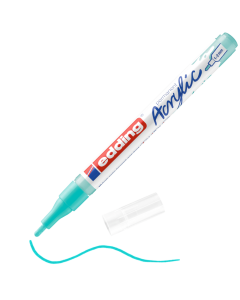 EDDING טוש אקריליק ראש עגול 1-2 מ"מ גוון opul. Turquoise