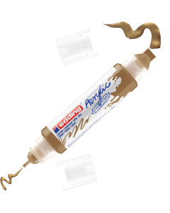 EDDING טוש אקריליק דו צדדי 3D גוון rich gold