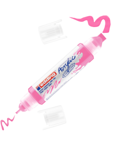 EDDING טוש אקריליק דו צדדי 3D גוון neon pink