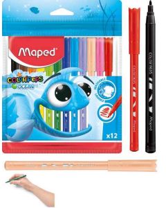 טוש רחיץ דק OCEAN חב-12 MAPED
