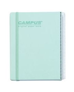 מחברת כ.קשה ספירל+גומיה CAMPUS PU B5 משובץ