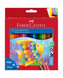 Faber Castell סט 24 עפרונות מים דג