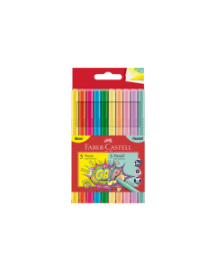 Faber Castell סט 10 טושים צבעוניים