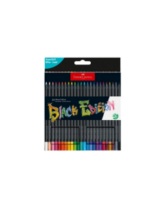 עפרונות צבעוניים סט 24 יח' מהדורה שחורה Faber Castell