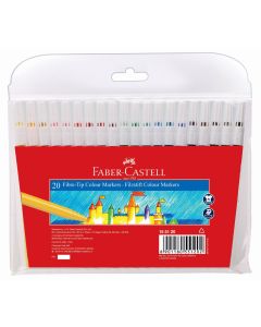 טושים סט 20 יח סדרה אדומה Faber Castell