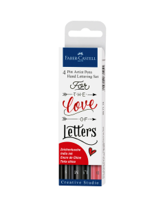 Faber Castell טוש-מכחול - 4 יח Pitt artist pen pen