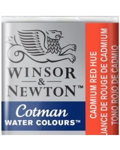 Winsor & Newton צבע מים - Cotman חצי קוביה שם גוון: CADMIUM Red Hue מס גוון: W0095