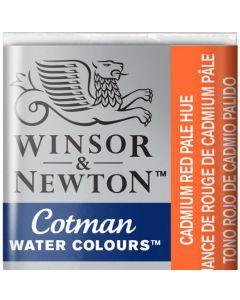 Winsor & Newton צבע מים - Cotman חצי קוביה שם גוון: CADMIUM Red Pale Hue מס גוון: W0103