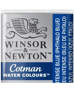 Winsor & Newton צבע מים - Cotman חצי קוביה שם גוון: Intense Blue מס גוון: W0327