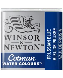 Winsor & Newton צבע מים - Cotman חצי קוביה שם גוון: Prussain Blue מס גוון: W0538