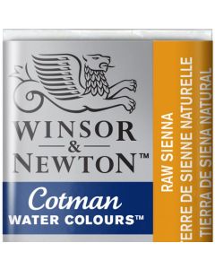 Winsor & Newton צבע מים - Cotman חצי קוביה שם גוון: Raw Sienna מס גוון: W0552