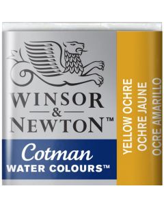 Winsor & Newton צבע מים - Cotman חצי קוביה שם גוון: Yellow Ochre מס גוון: W0744