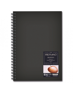 Fabriano בלוק לרישום - DRAWING BOOK 160 גרם A3 ספירלה לאורך, 60 דפים