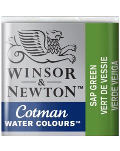 Winsor & Newton צבע מים - Cotman חצי קוביה שם גוון: Sap Green מס' גוון: W0599