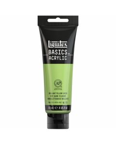 Liquitex צבע אקריליק 118 מ"ל Basics גוון: Yellow Green Brilliant