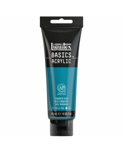 Liquitex צבע אקריליק 118 מ"ל Basics גוון: Turquoise Blue מספר גוון:X0046