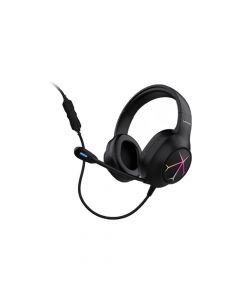 אוזניות גיימינג חוטיות עם מיקרופון 360°-G60B Lenovo בצבע שחור