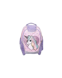 תיק X-BAG ורוד בהיר/לילך Schoolbag Unicorn Hearts