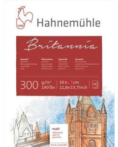 Hahnemuhle בלוק לצבע מים - Quattro Akademie Watercolour 300 גרם רוחב 30 סמ, אורך 30 סמ, 30 לצבעי מים