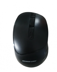 עכבר אלחוטי 3200dpi שחור RF-068BL Silver Line