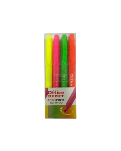 מארז 4 מרקרים OFFICE DEPOT