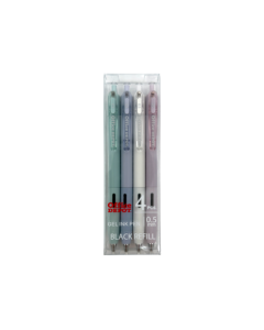 מארז 4 עטים מעוצבים 0.5 שחור Office Depot