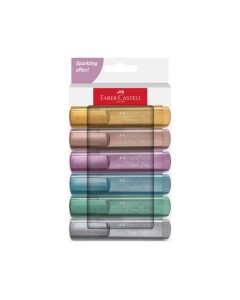 Faber Castell סט 6 טושי הדגשה מטאלים