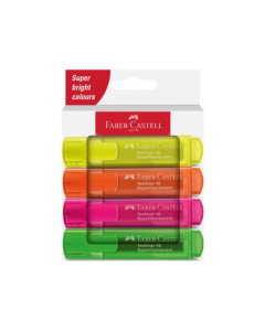Faber Castell סט 4 מרקרים נאון  Super Fluorescent