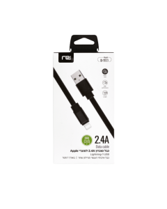 RE  כבל סנכרון  2.4A  USB-Lightning באורך  1  מטר