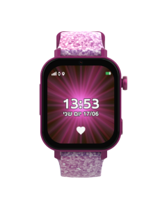 שעון חכם לילדים  KIDIWATCH  ורוד/לבן דגםG4 CHAT 2.1