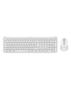סט אלחוטי – Logitech MK950 SLIM בצבע Off-white