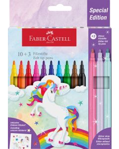 Faber Castellטוש חד קרן 10+3 כולל מדבקות