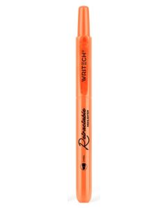 WRITECH מרקר נשלף עם מנגנון בטיחות - כתום ניאון
