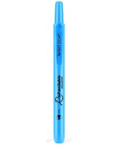 WRITECH מרקר נשלף עם מנגנון בטיחות - כחול ניאון