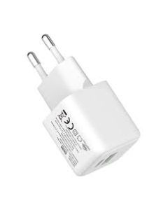 מטען קיר 25W וכבל טעינה 1 מטר DESIGN PLUS/C+A/Type-C  to Type-C