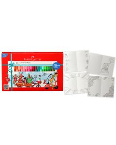 Faber Castell סט 50 טושים צבעוניים Connector