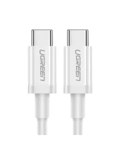 כבל Type C to Type c צבע לבן 1 מטר 60 וואט UGREEN