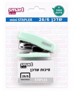 שדכן מיני 26/6 +סיכות פסטל טורכיז סמארט