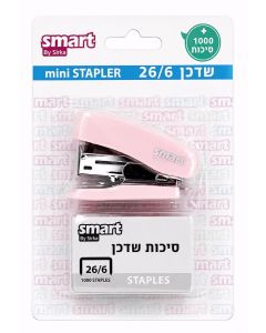 שדכן מיני 26/6 +סיכות פסטל ורוד סמארט