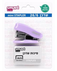 שדכן מיני 26/6 +סיכות פסטל סגול סמארט