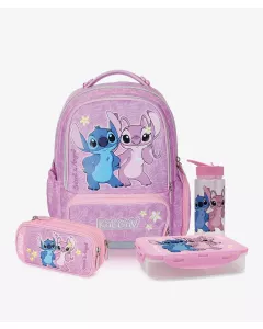 ורוד Schoolbag Stitch Couple XFIX - סט כיתה א