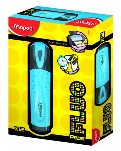 טוש זוהר 1/12 בודד כחול MAPED