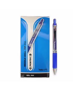 עט ג'ל 0.5 PENTEC כחול חב 12
