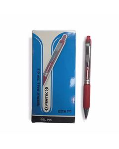 עט ג'ל 0.5 PENTEC אדום חב 12