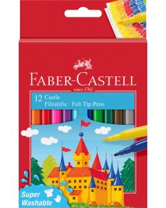 Faber Castell סט 12 טושים Fibre-tip