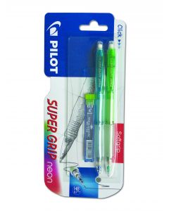 עפרון ורסטיל נאון כחול/ירוק 0.7+עופרות PILOT חב-2