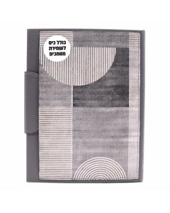 מחברת בד גאומטרית סגירה מגנטית a5